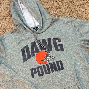 Nike Cleveland Browns Dri Fit Hoodie Mens Large Pullover Dawg Pound-w/defect